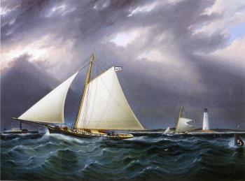 詹姆斯 E 巴特斯沃思 The Match between the Yachts Vision and Meta, Rough Weather